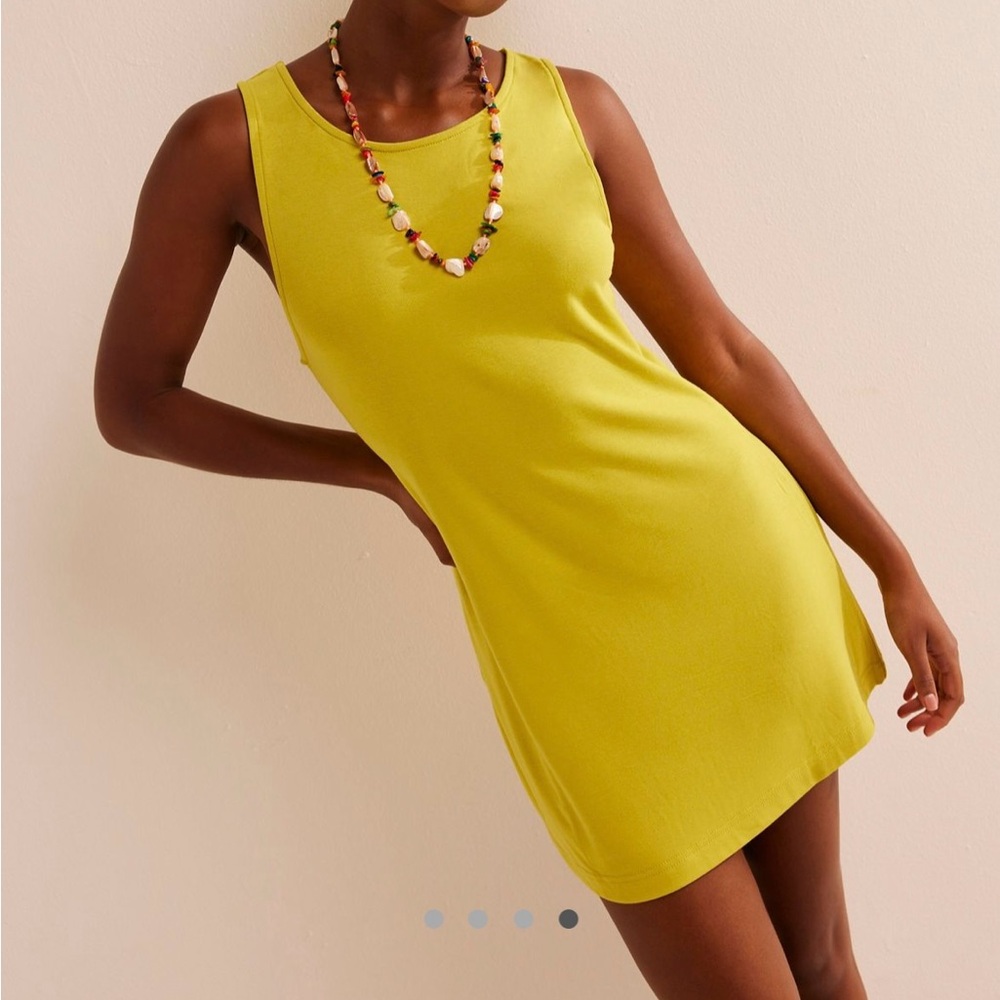 Free People Free-Est Yellow Sleeveless Dress